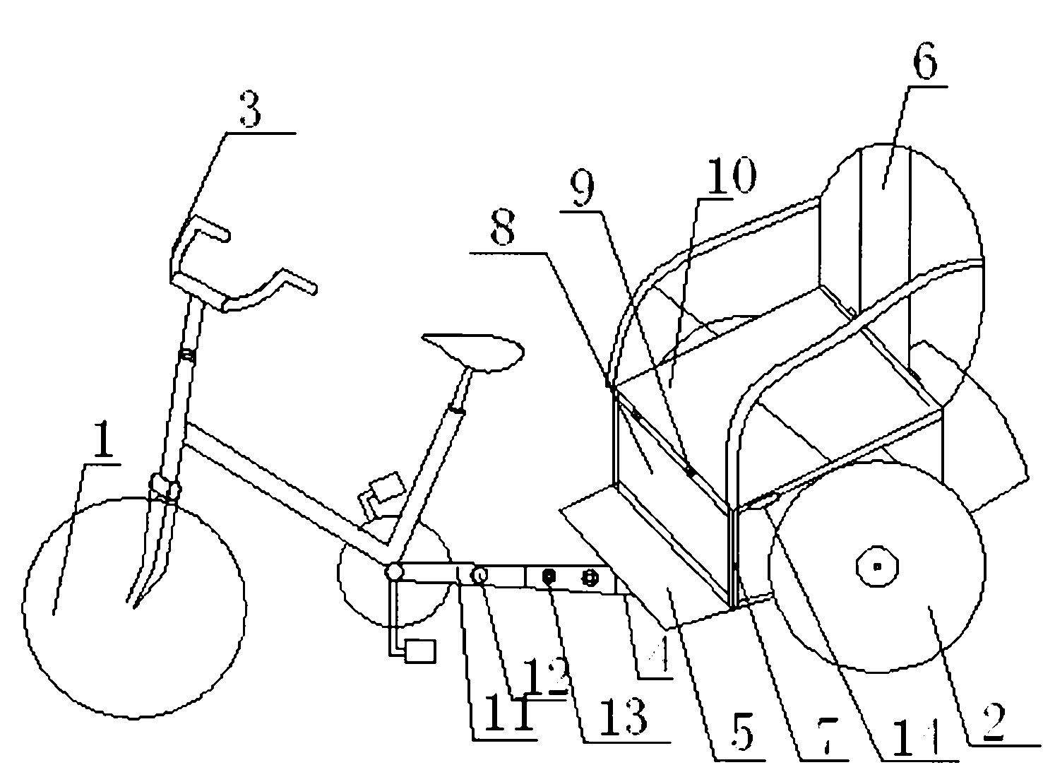 Environmental-friendly tricycle for shopping