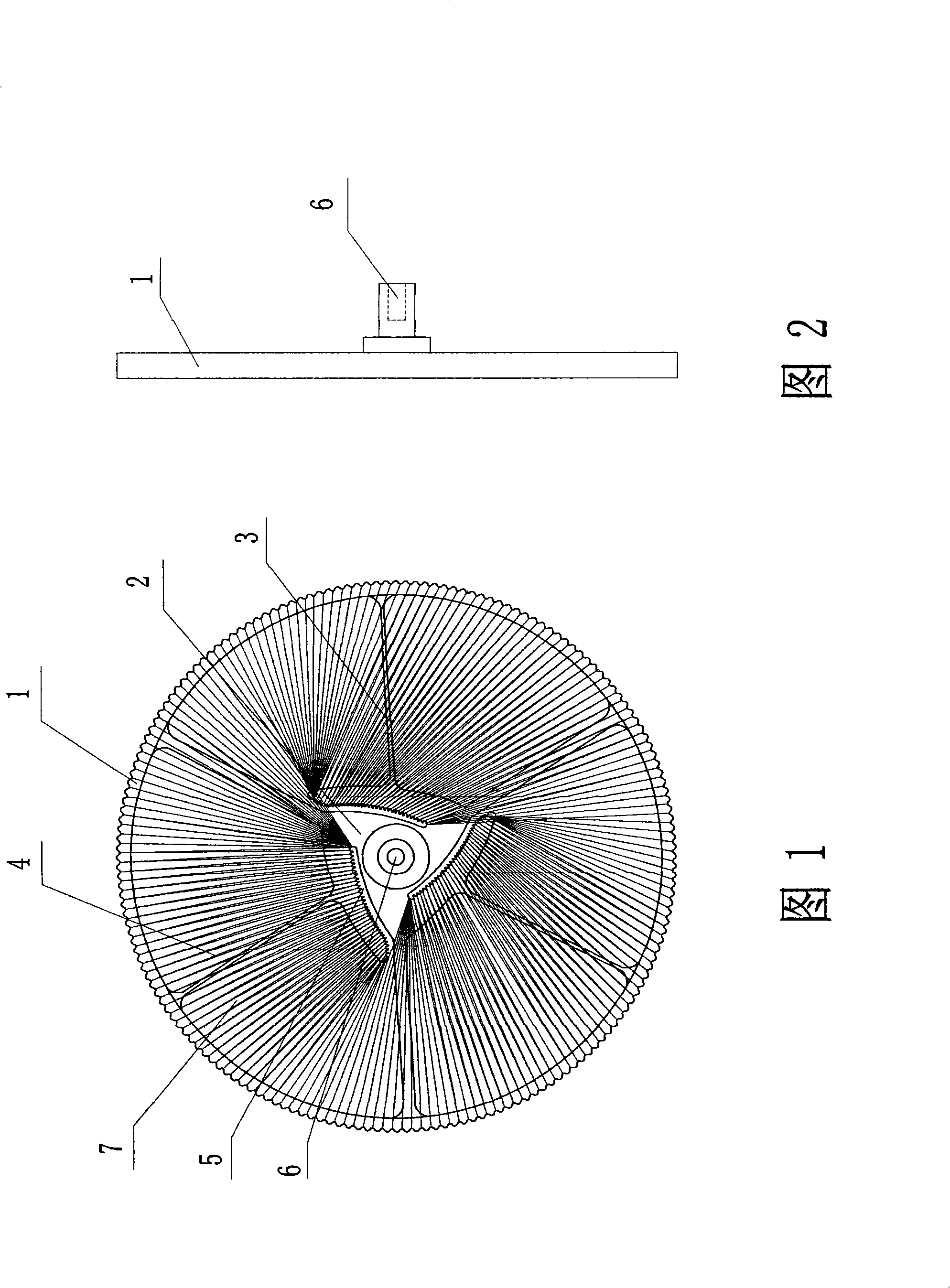 Rotary net-filtering tray for cooking fume exhauster