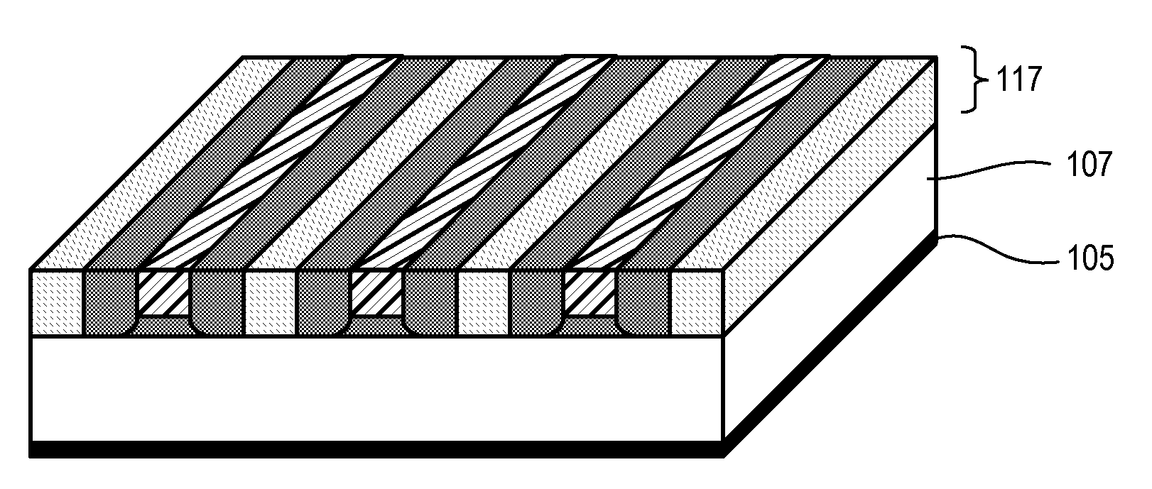 Method for patterning a substrate for planarization