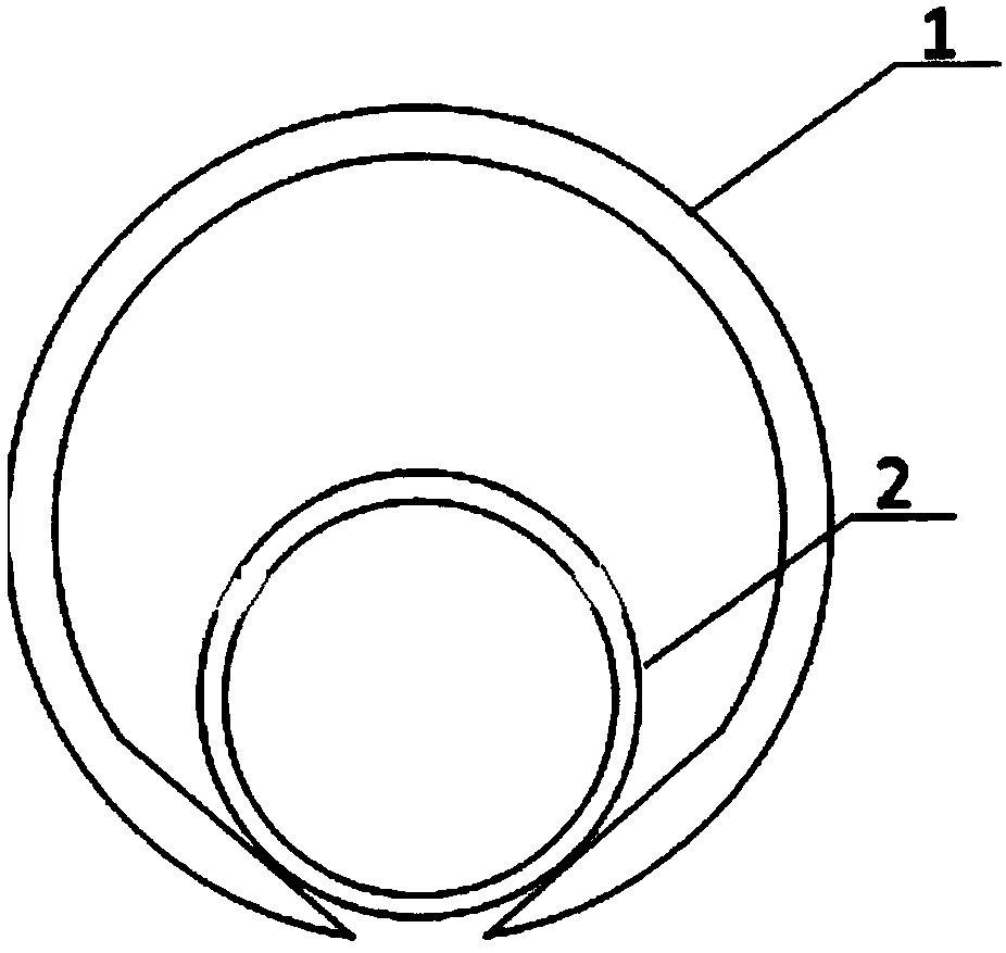 Spray head of meshy double-cylinder cylindrical electrostatic spinning device