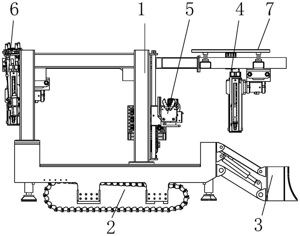 Anchor rod and anchor cable drilling and anchoring robot capable of rapidly positioning and replacing drill