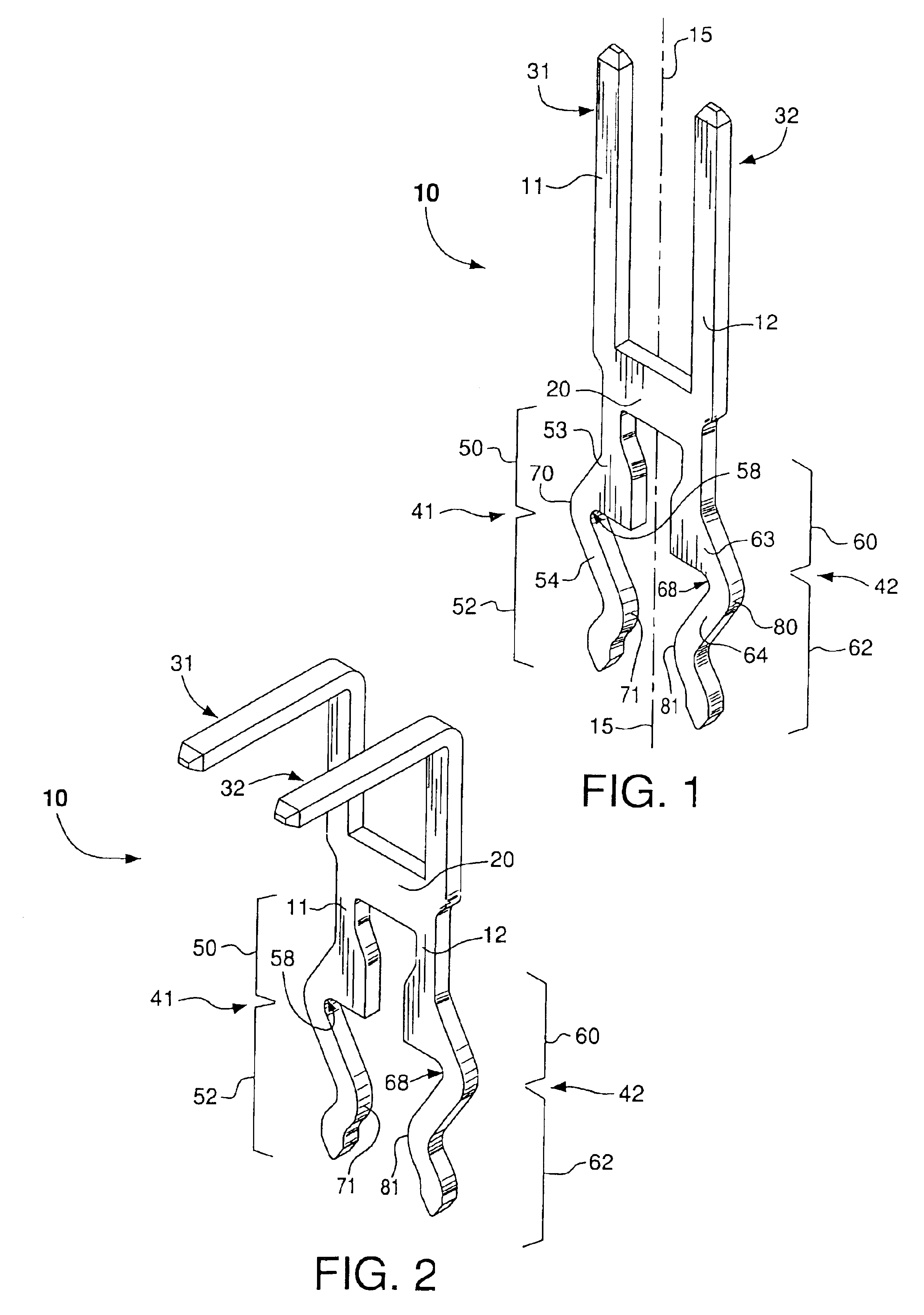 Electrical connector and contact for use therein