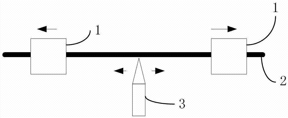 Method for automatically forwardly/reversely tapering fiber