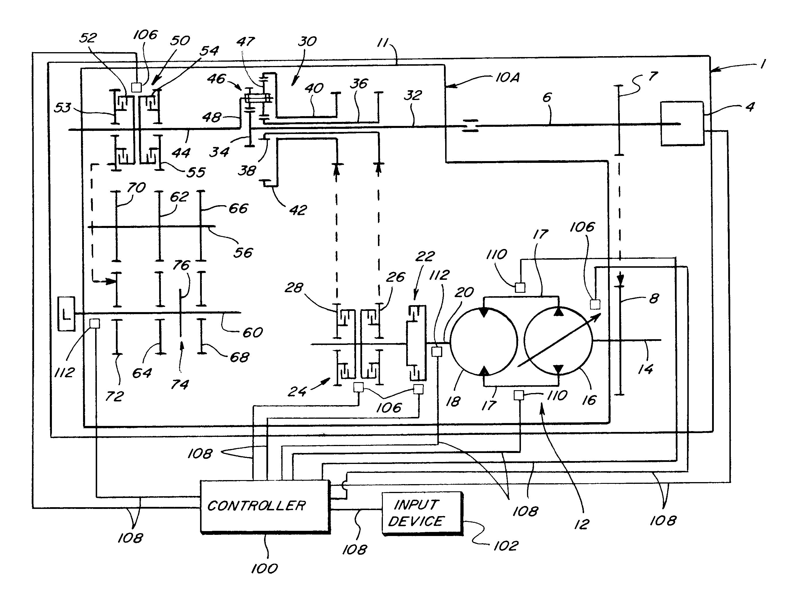 Method for estimating and controlling driveline torque in a continuously variable hydro-mechanical transmission