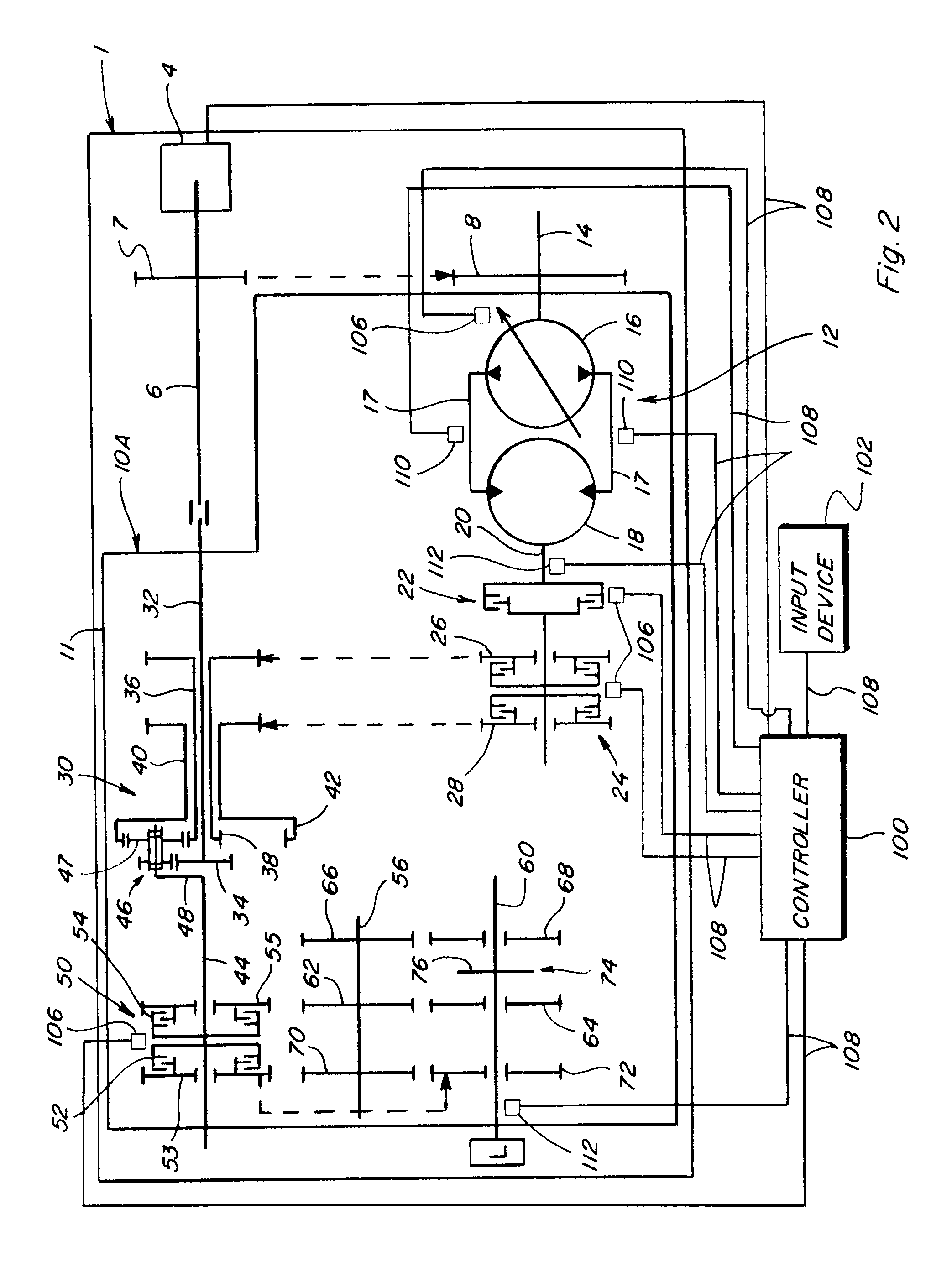 Method for estimating and controlling driveline torque in a continuously variable hydro-mechanical transmission