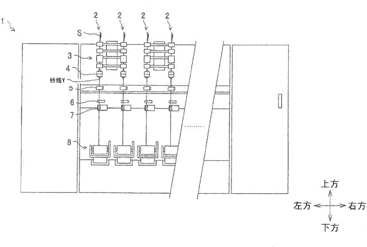 Drafting device, drafting device assembly, and spinning machine