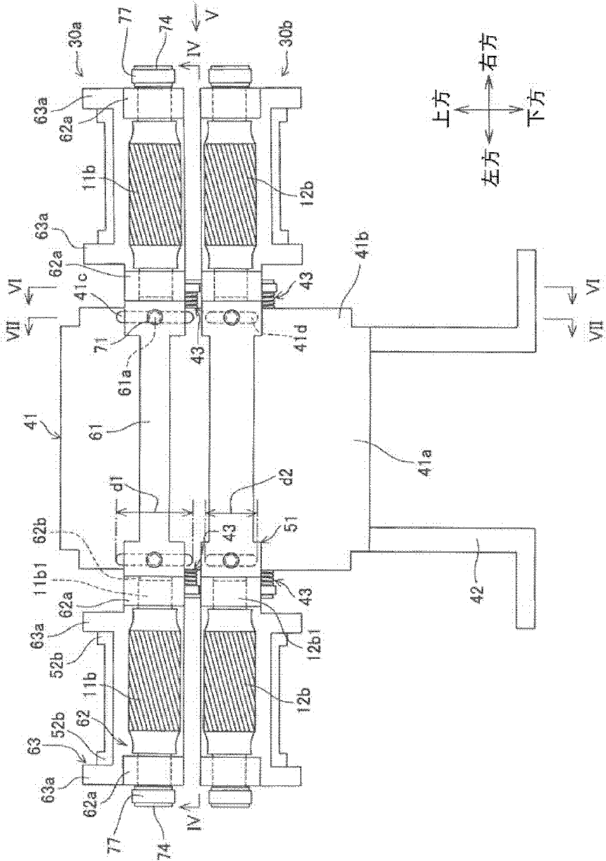 Drafting device, drafting device assembly, and spinning machine