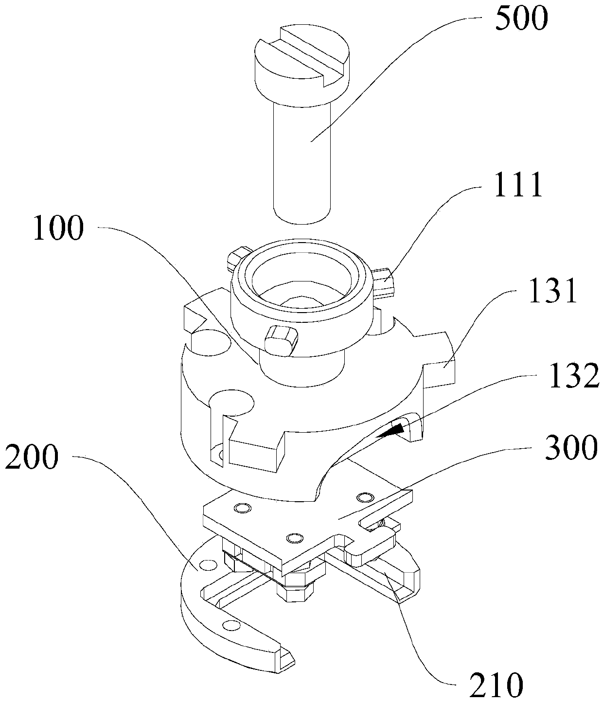 Flat plate sample frame expansion structure used in vacuum