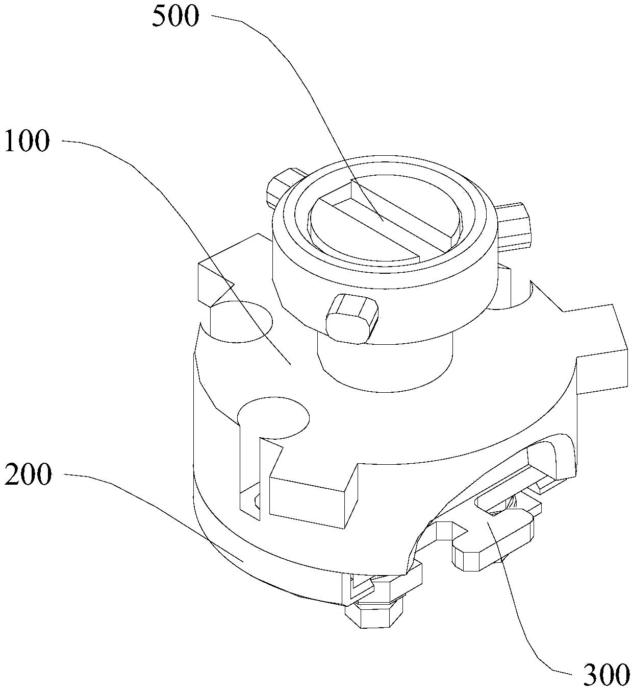 Flat plate sample frame expansion structure used in vacuum