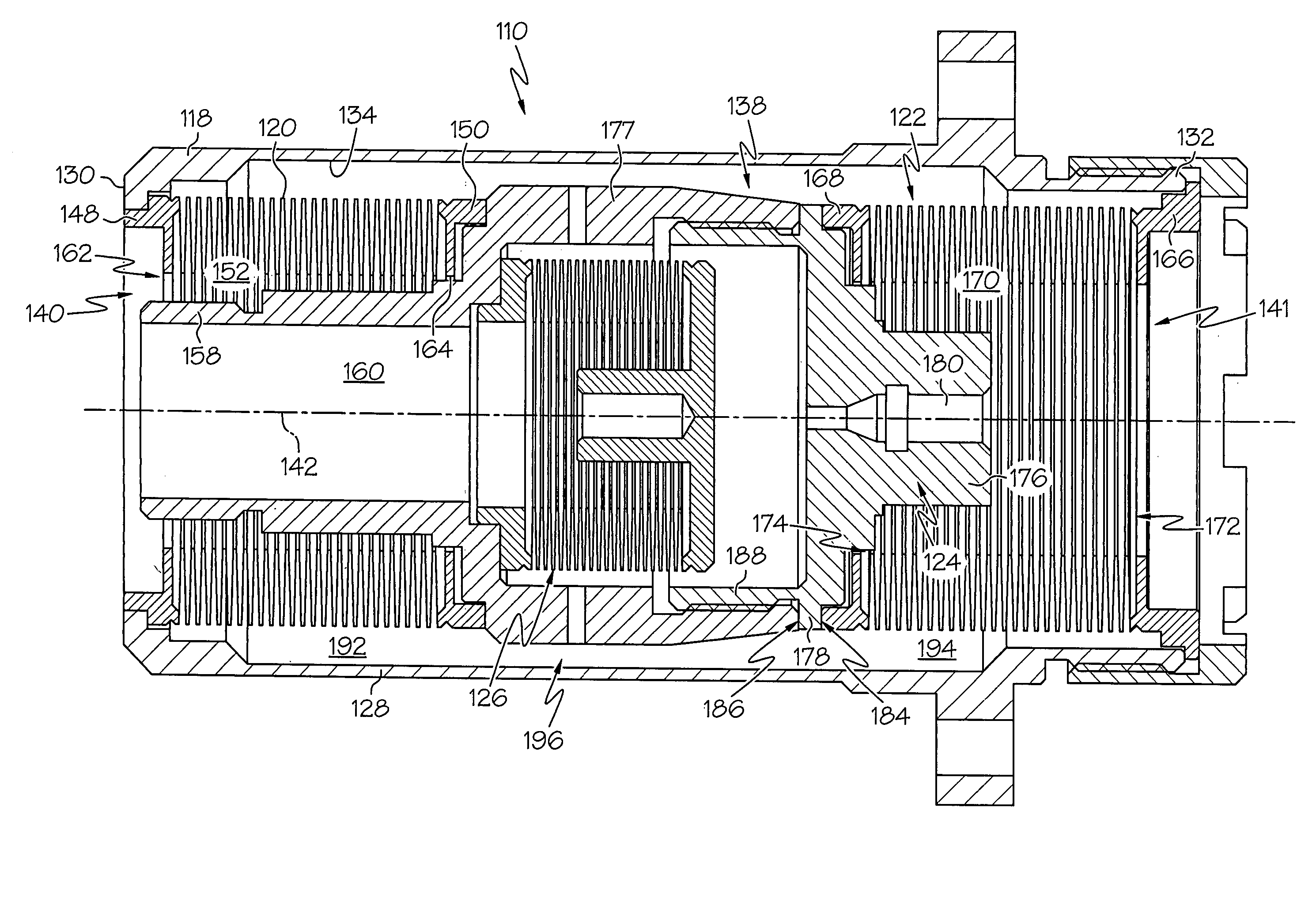 Isolator using externally pressurized sealing bellows