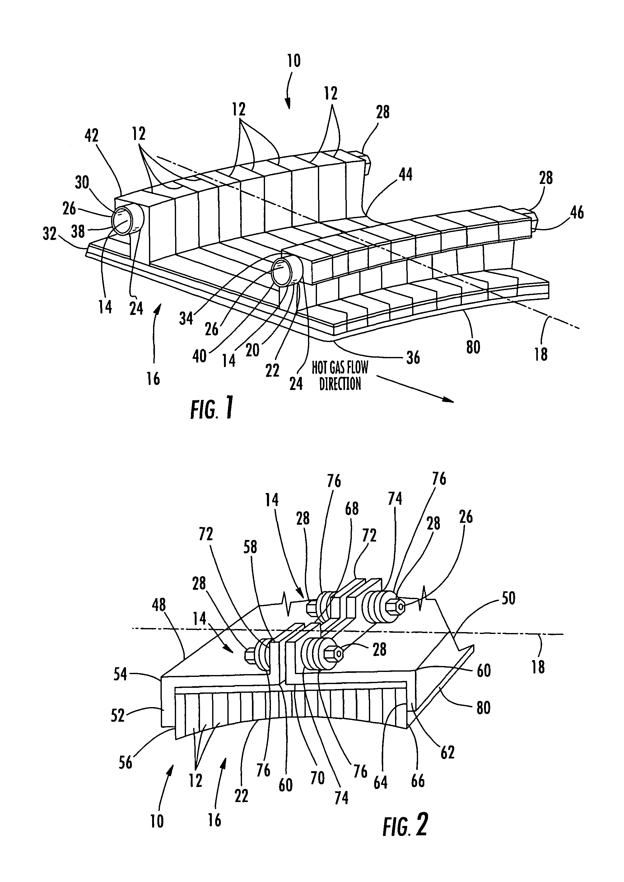 Stacked laminate bolted ring segment