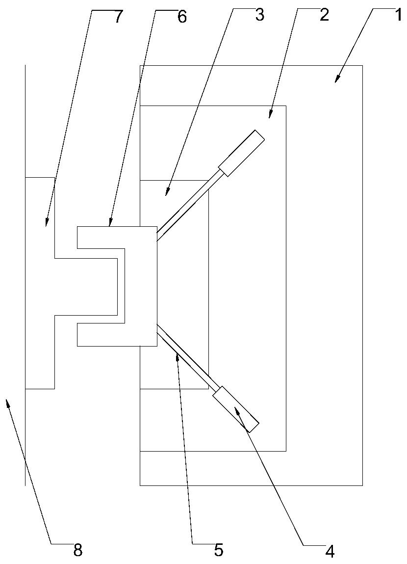 Elevator platform stable rise anti-shaking system and its working method