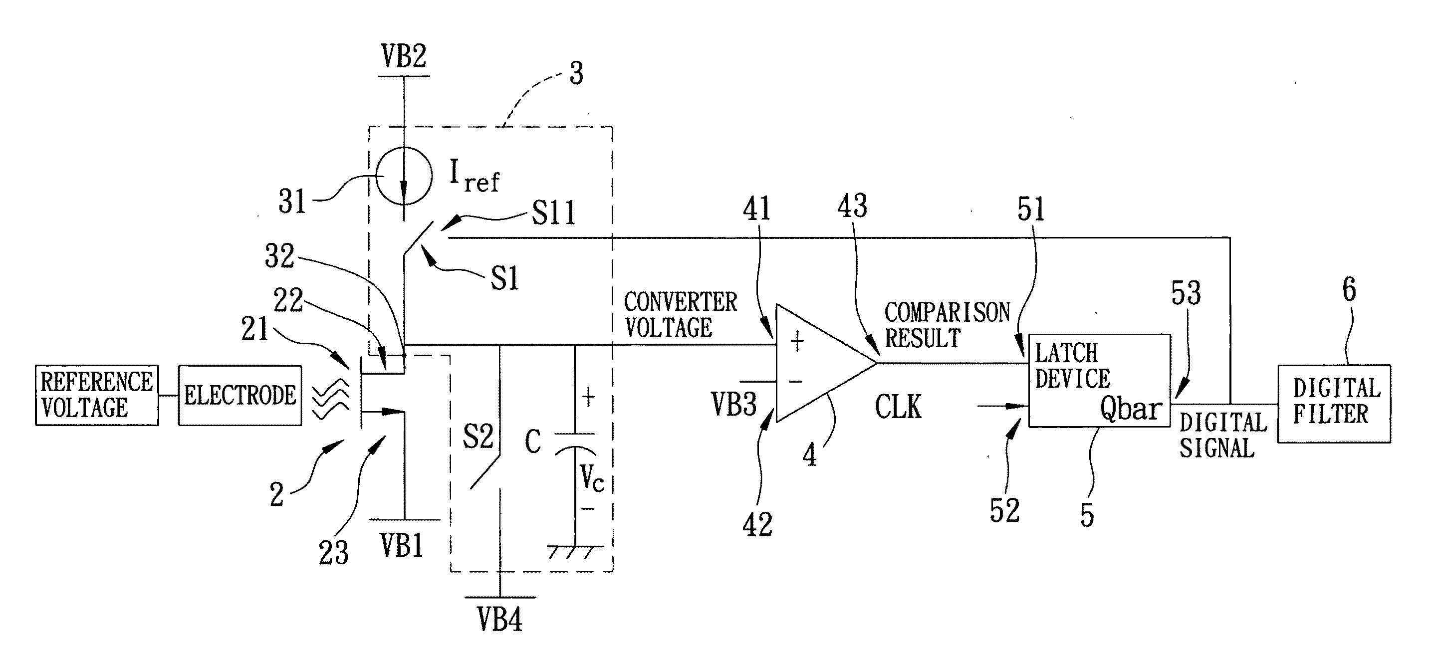 Ion sensing circuit