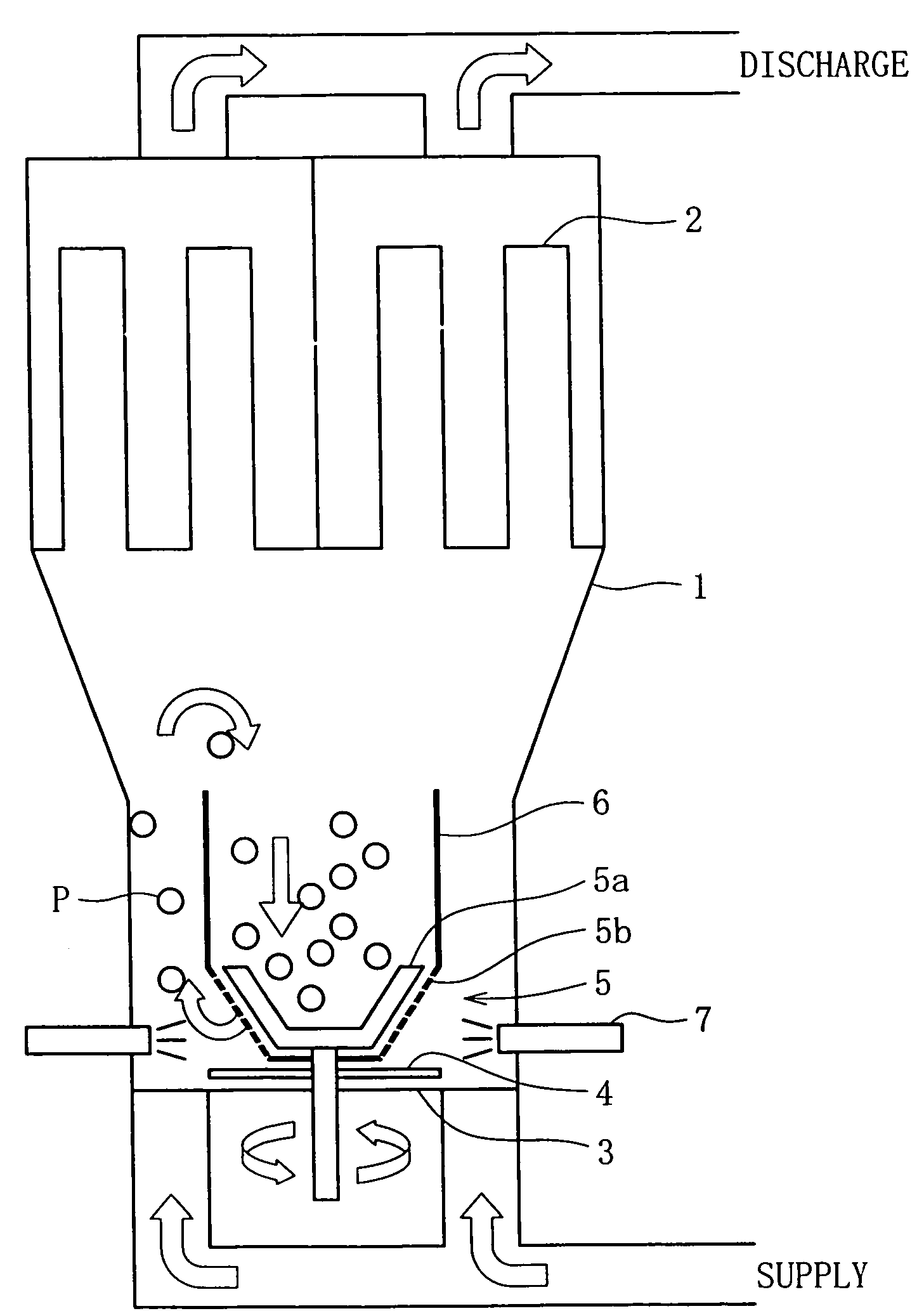 Fluidized bed device