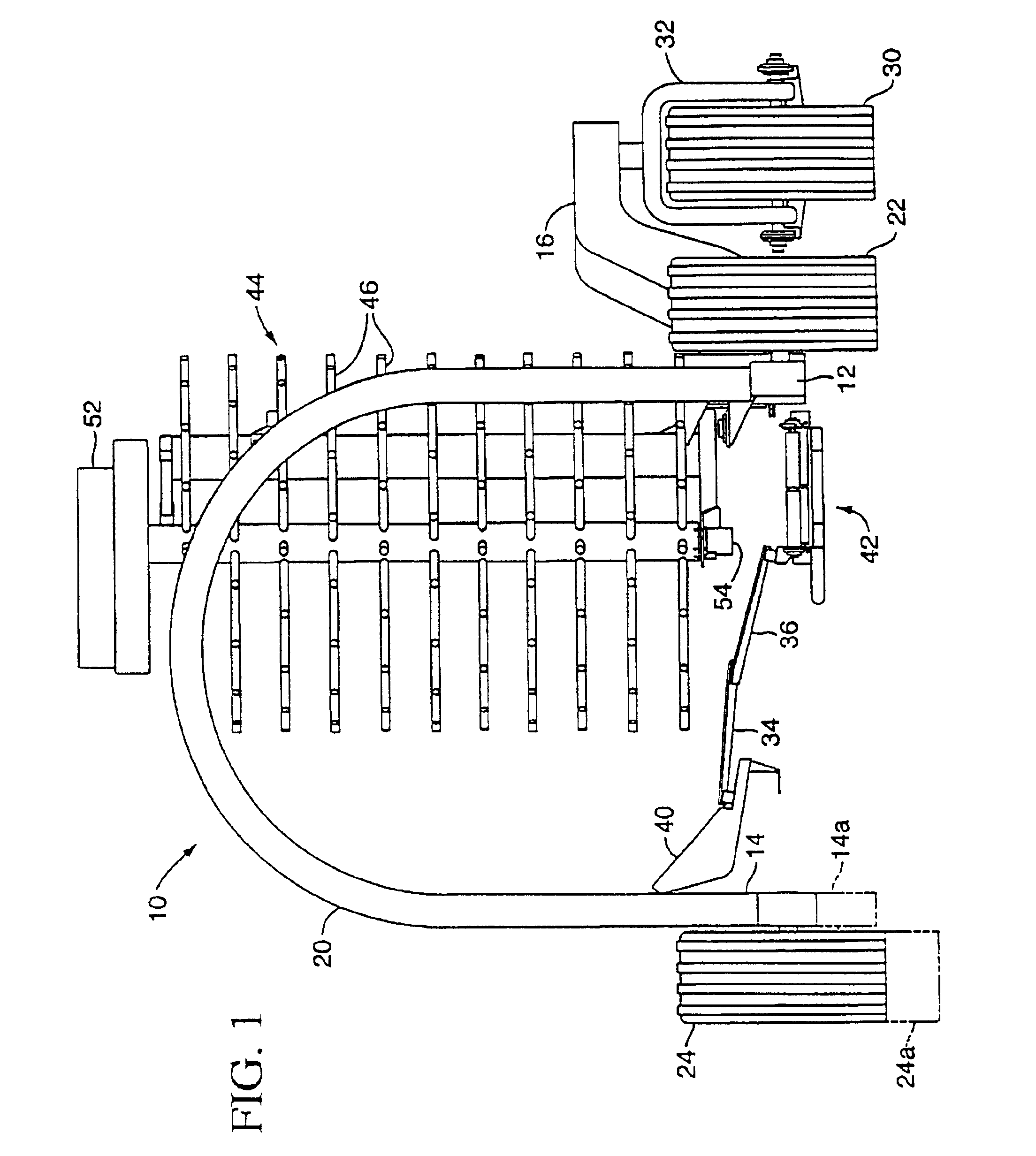 Over-the-row single sided harvester