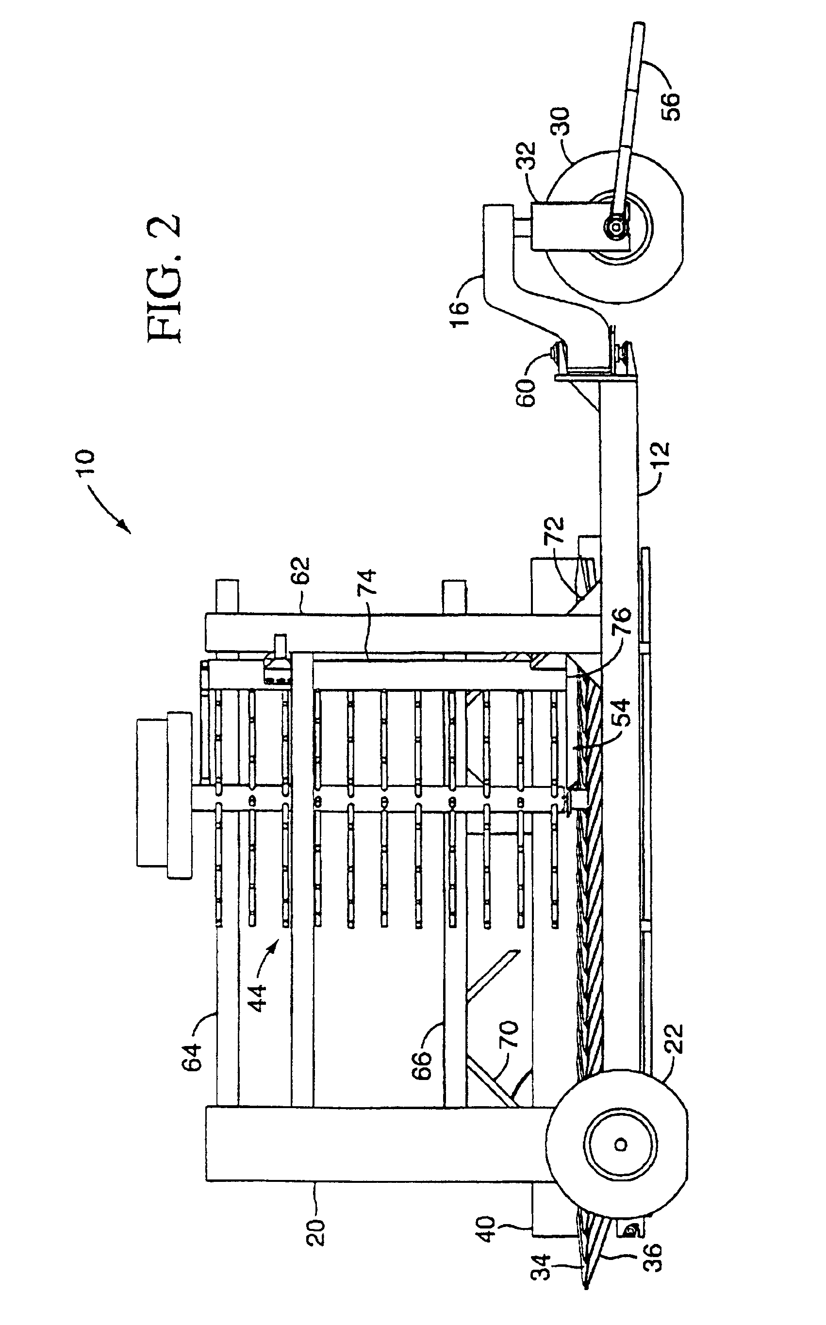 Over-the-row single sided harvester