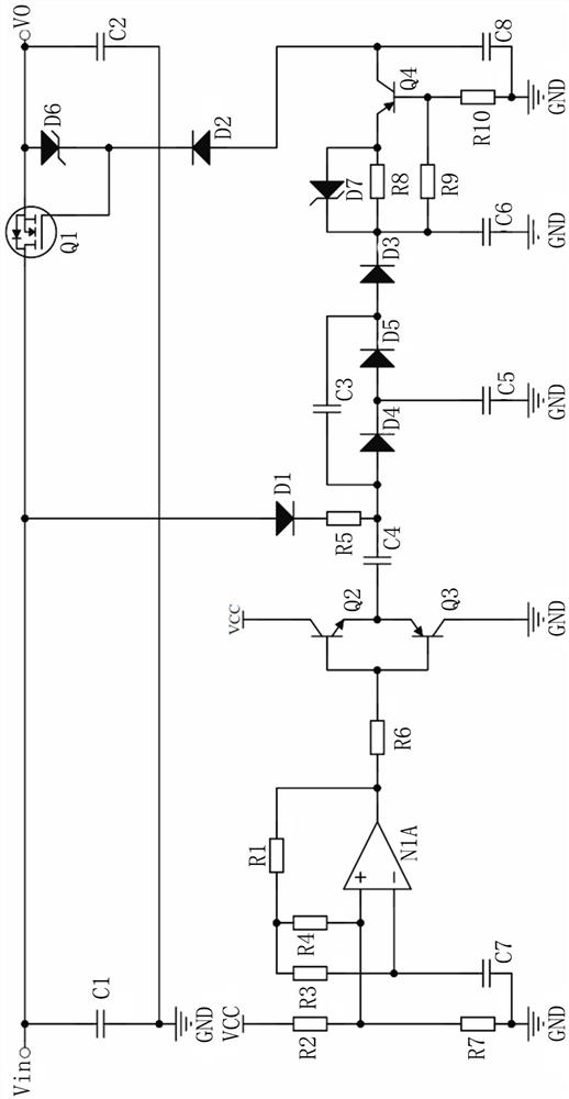 Power supply boost drive circuit based on self-oscillation