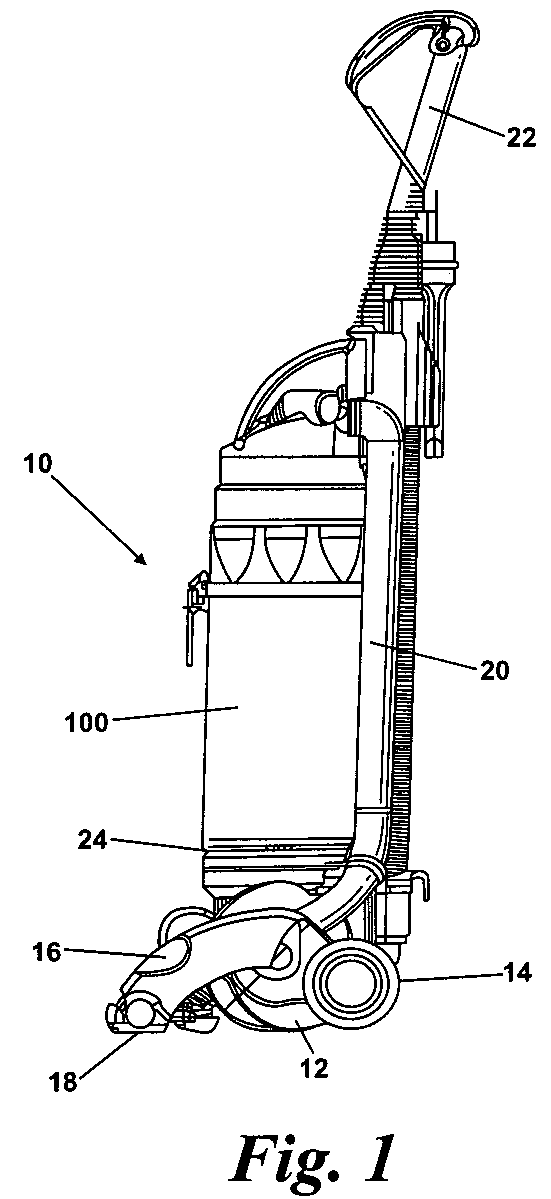 Collecting chamber for a cleaning appliance