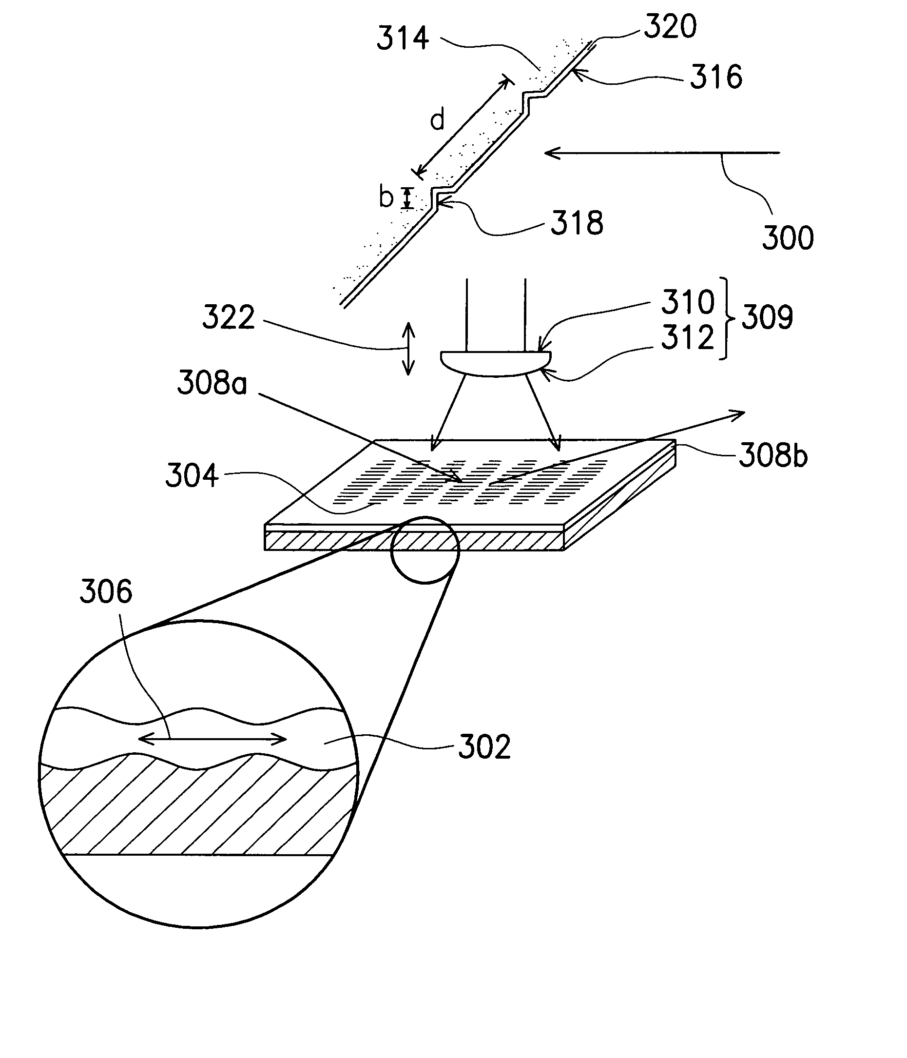 Method of forming laser induced grating pattern