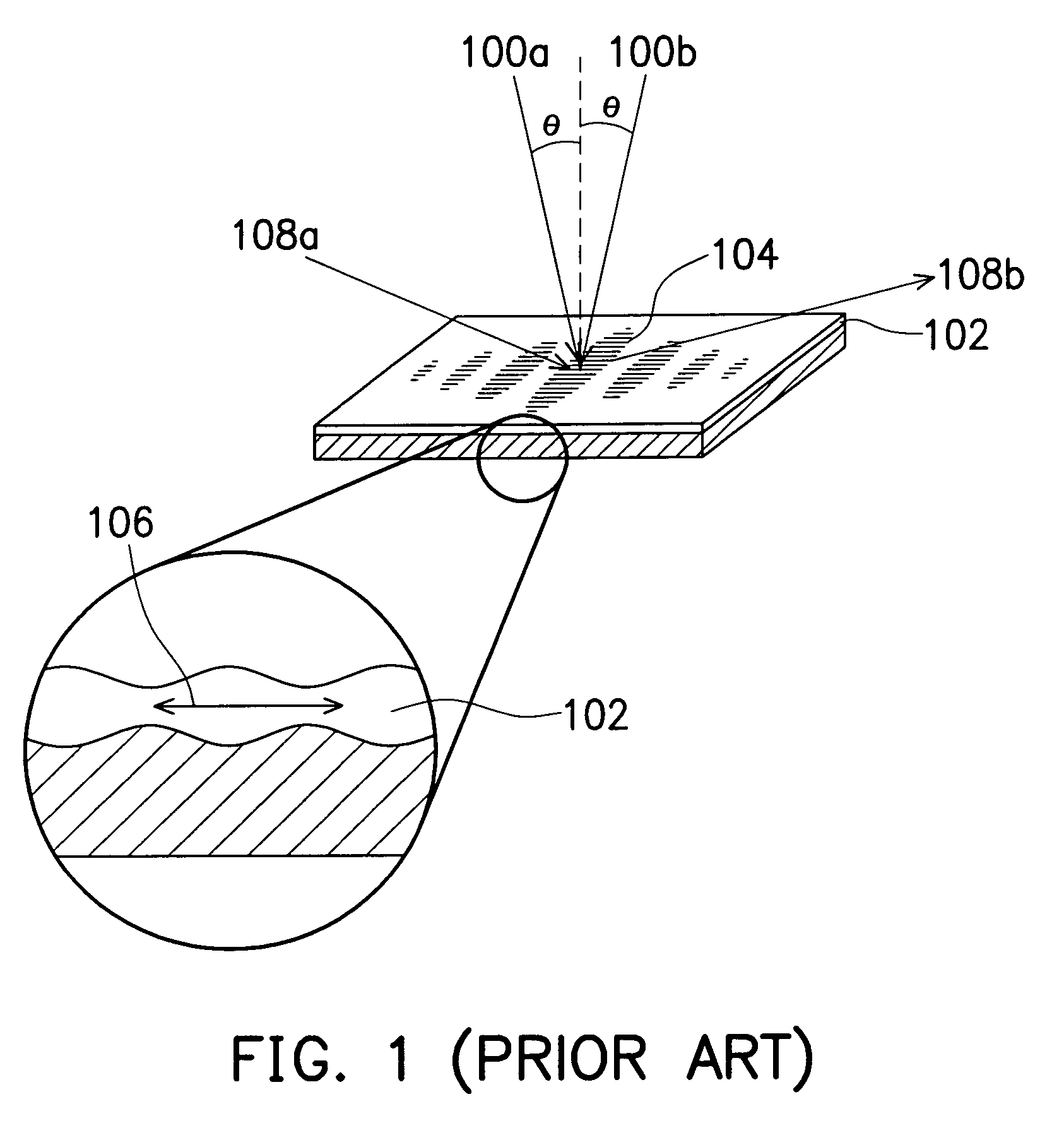 Method of forming laser induced grating pattern