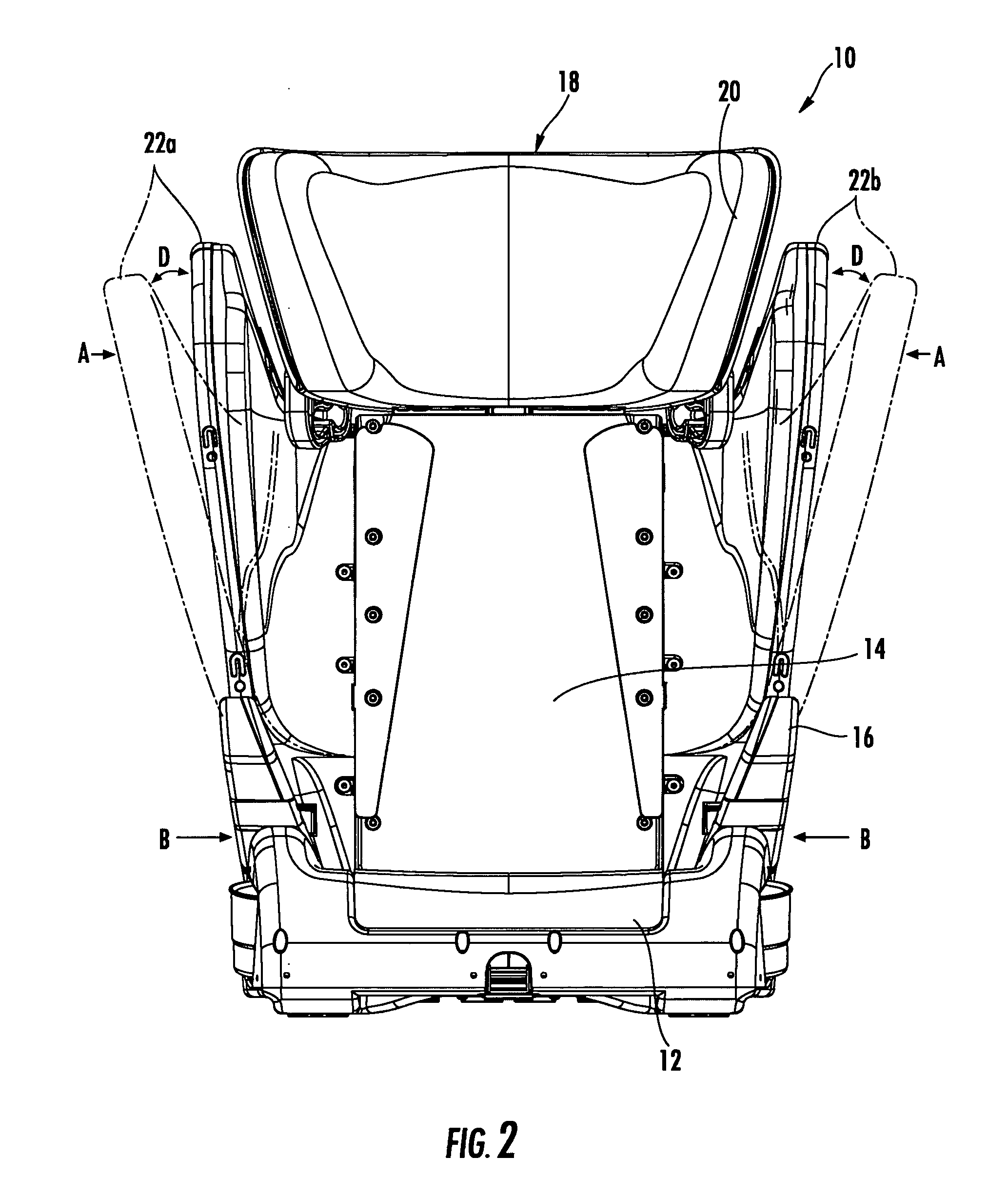 Adjustable child restraint device