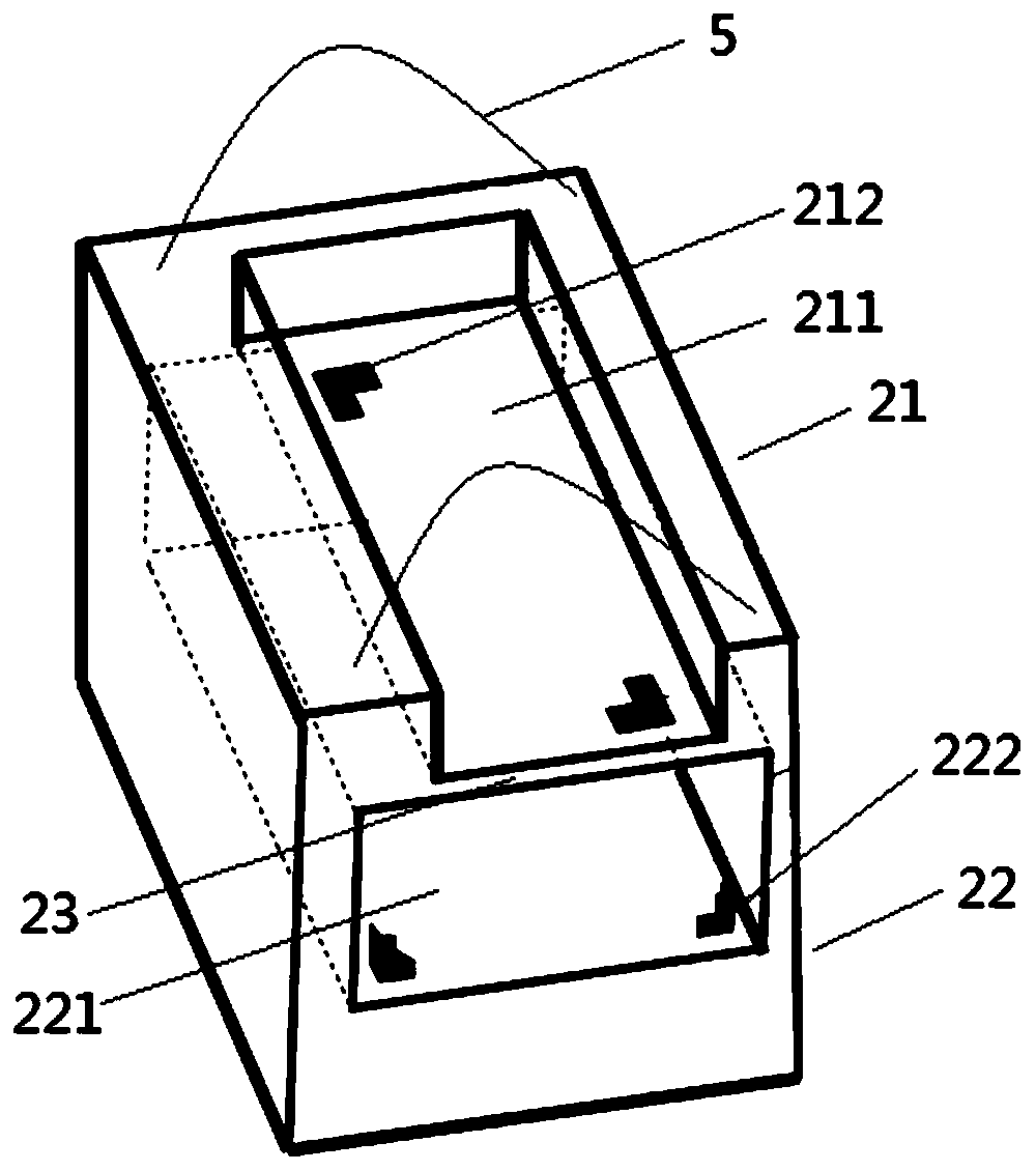 Biochemical sample in-situ processing device and mass spectrometry imaging method for phosphorylated proteins