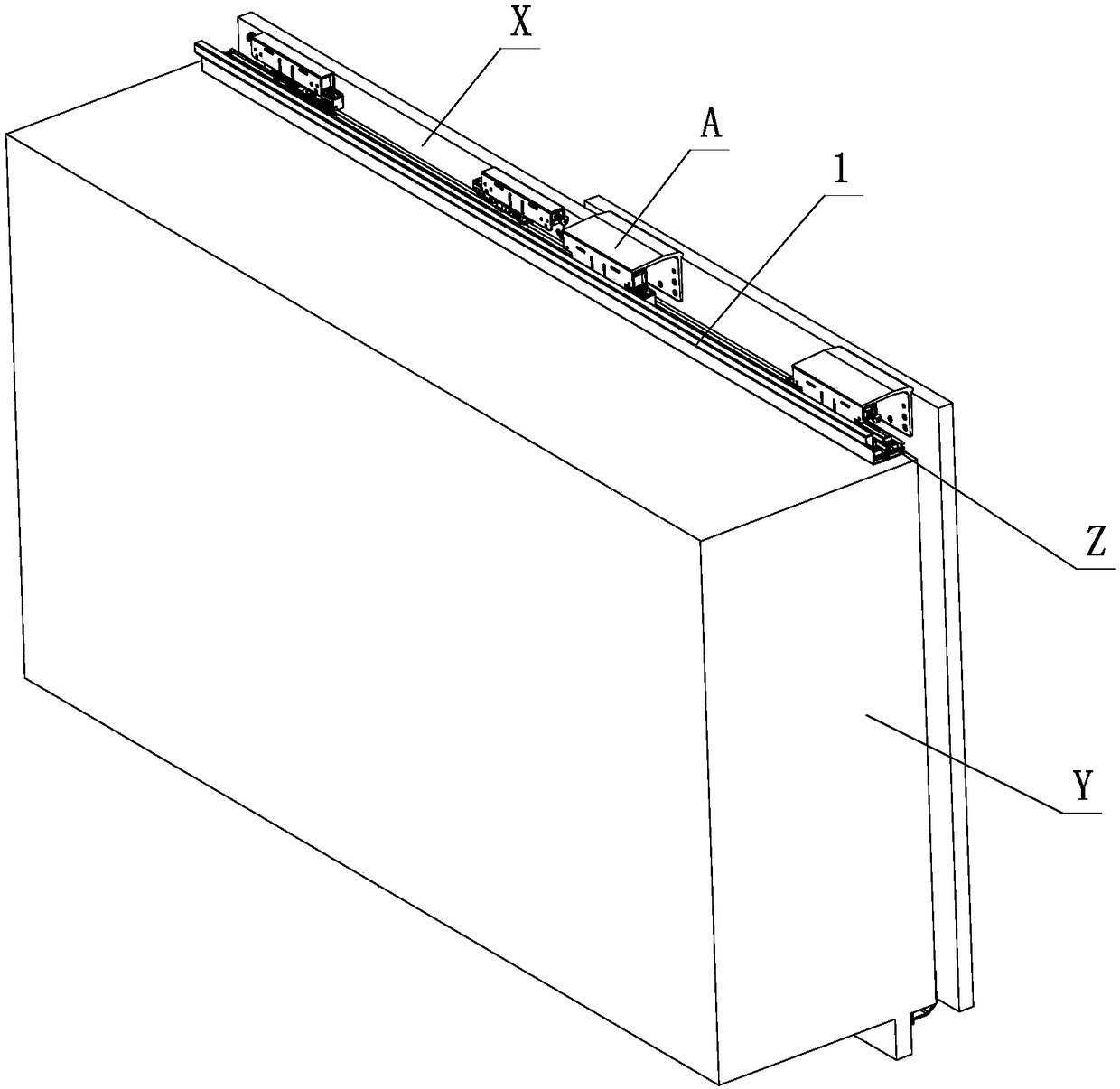 An anti-off protection mechanism for furniture sliding doors