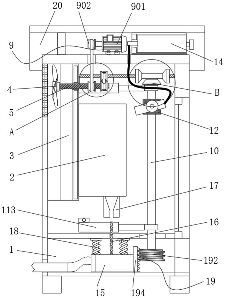 A fire-proof safety distribution cabinet