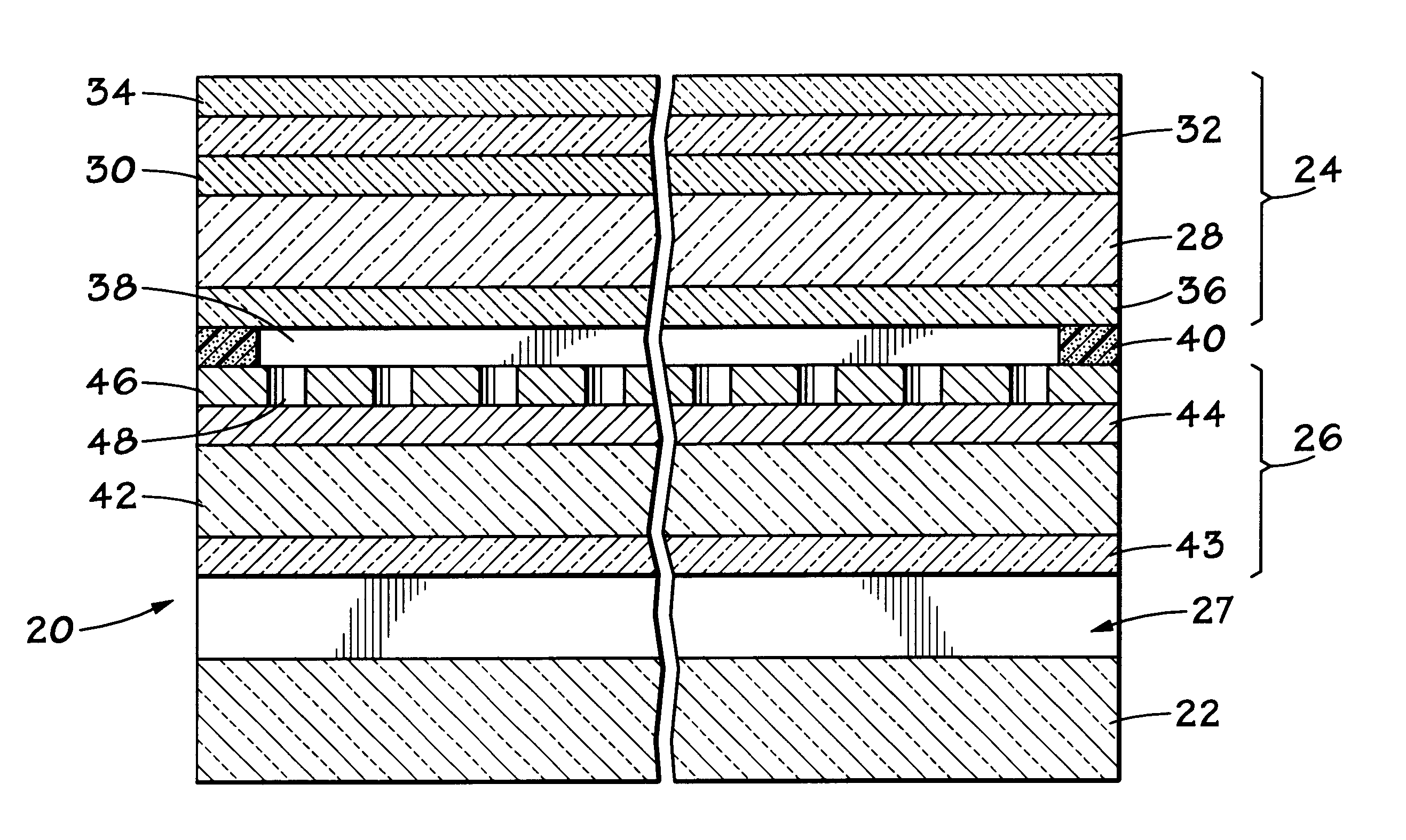 Touch panel with improved optical performance