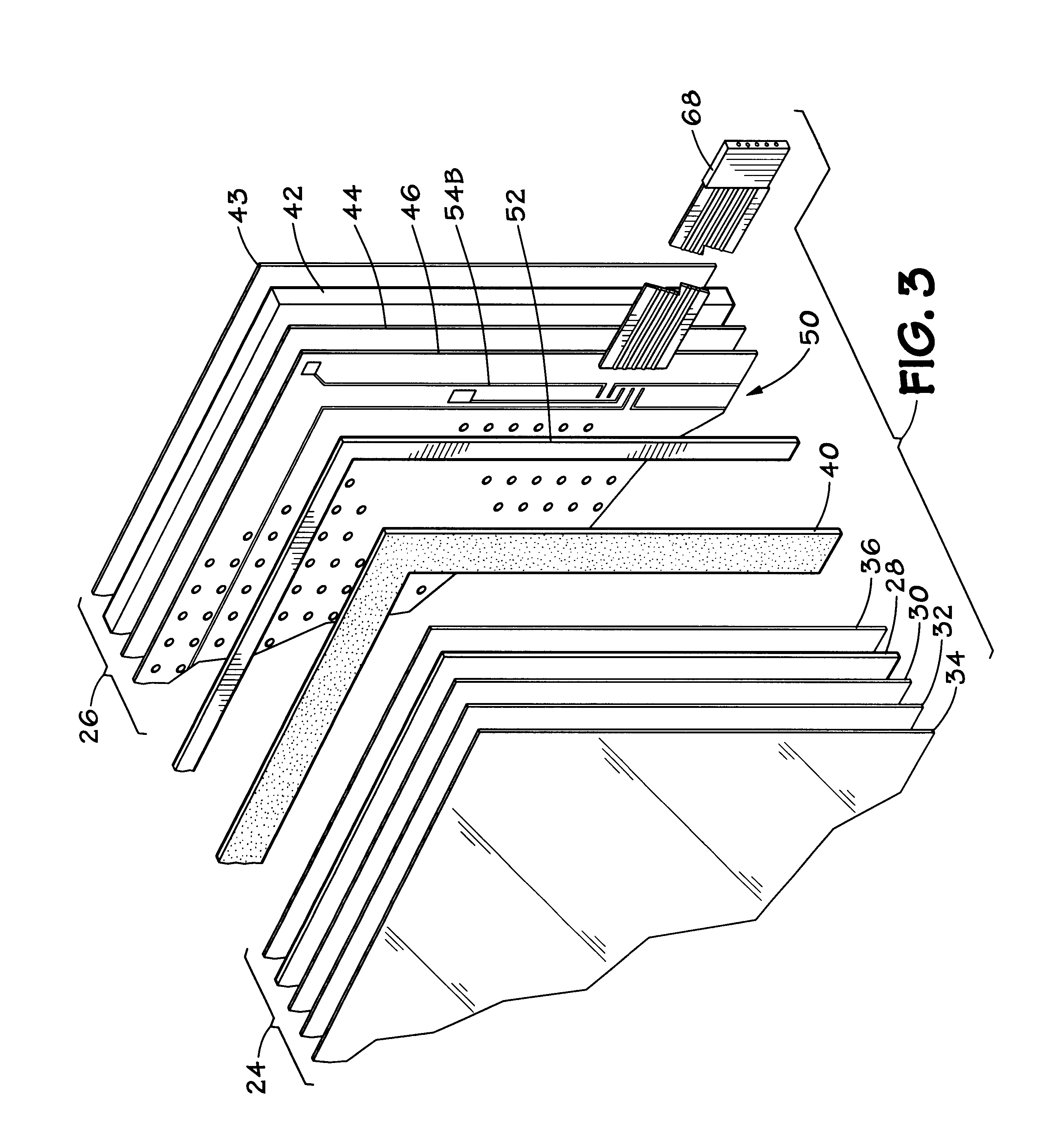 Touch panel with improved optical performance