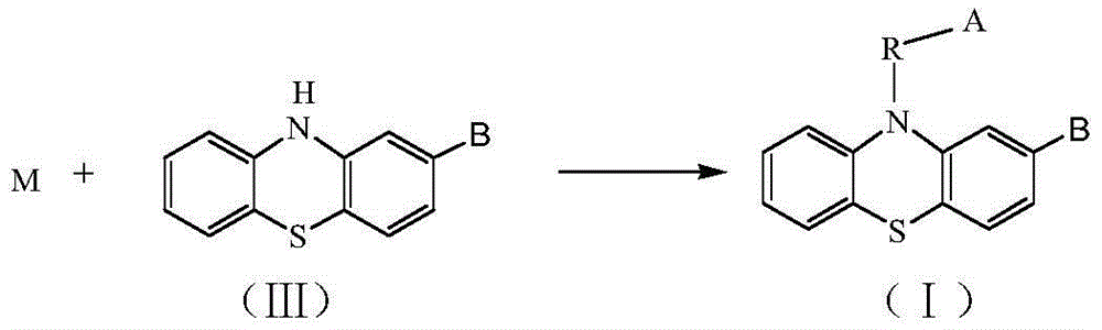 Phenothiazine compound and preparation method and application thereof