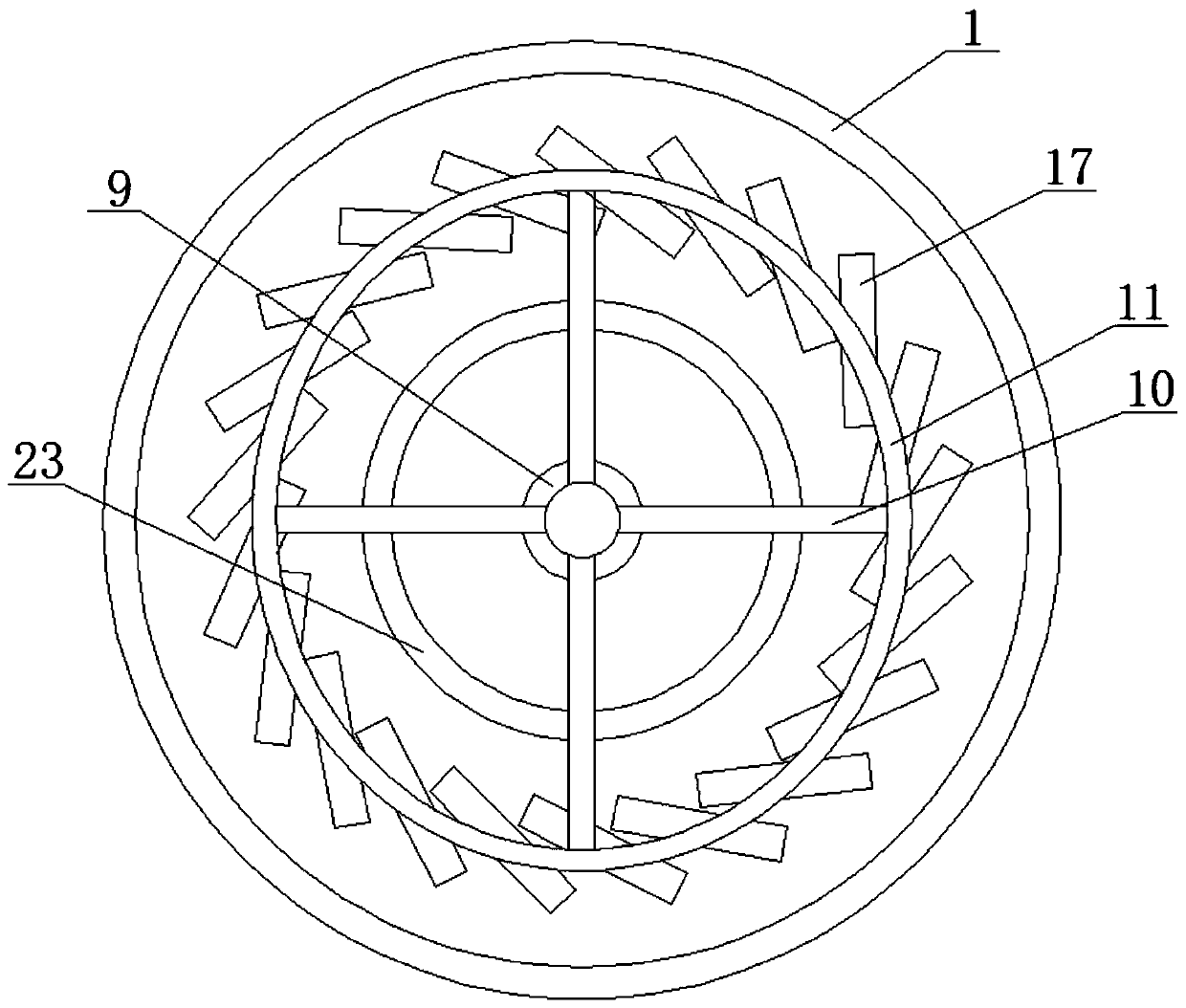 Hang dyeing machine for fur dyeing