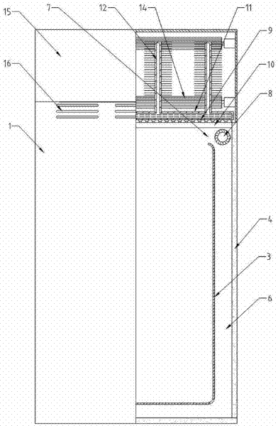 Automatic cooling outdoor cabinet