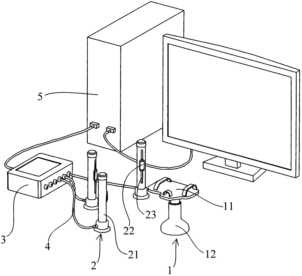 Touch-type hand rehabilitation training device