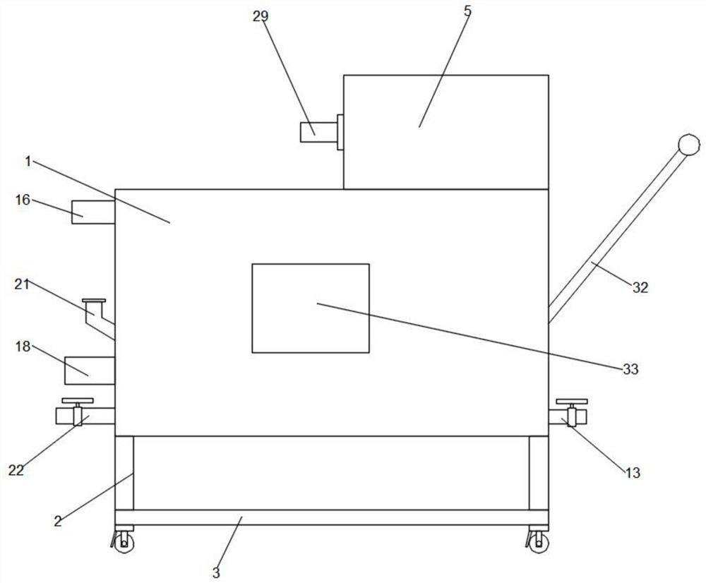 Medical adjustable reduced-pressure washing device used for gastrointestinal department nursing