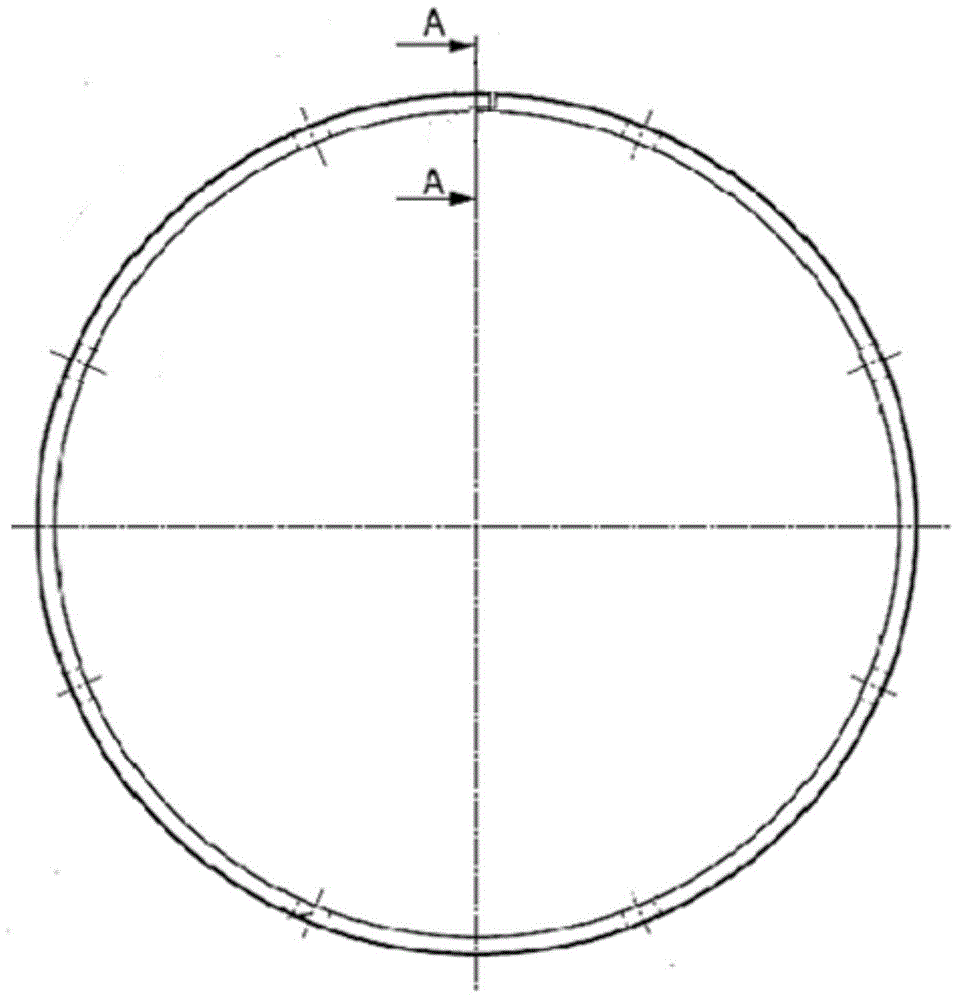 Clamp for finish-turning inner and outer circles of open circular ring work piece and finish-turning method by the use of clamp