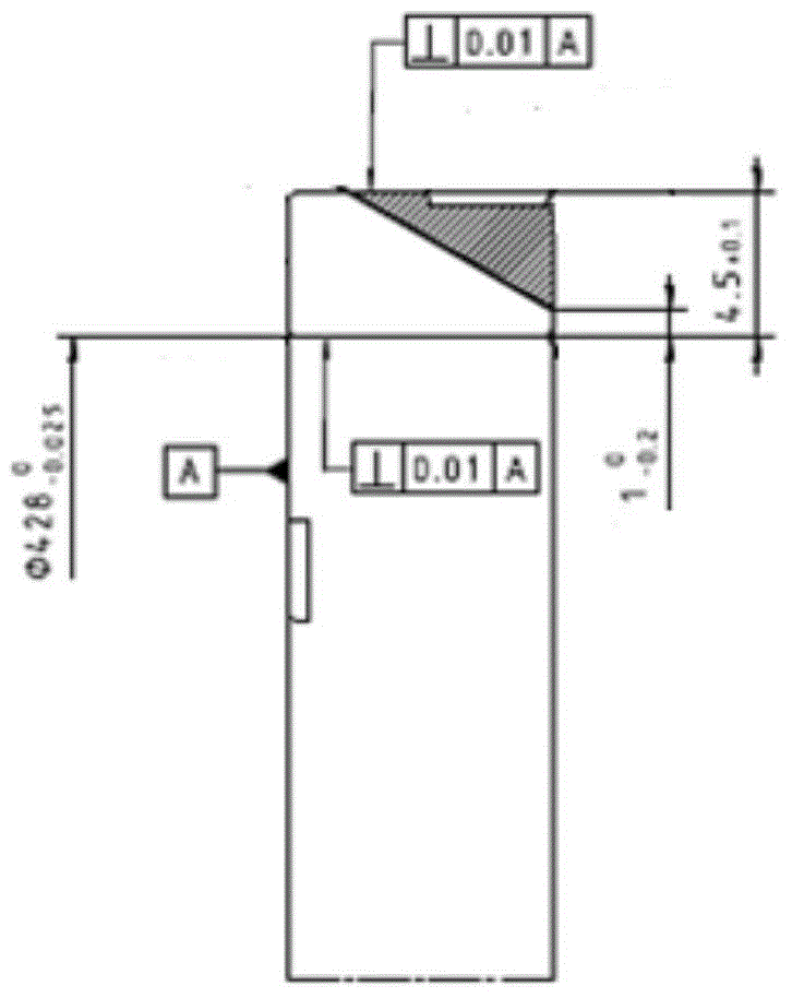 Clamp for finish-turning inner and outer circles of open circular ring work piece and finish-turning method by the use of clamp