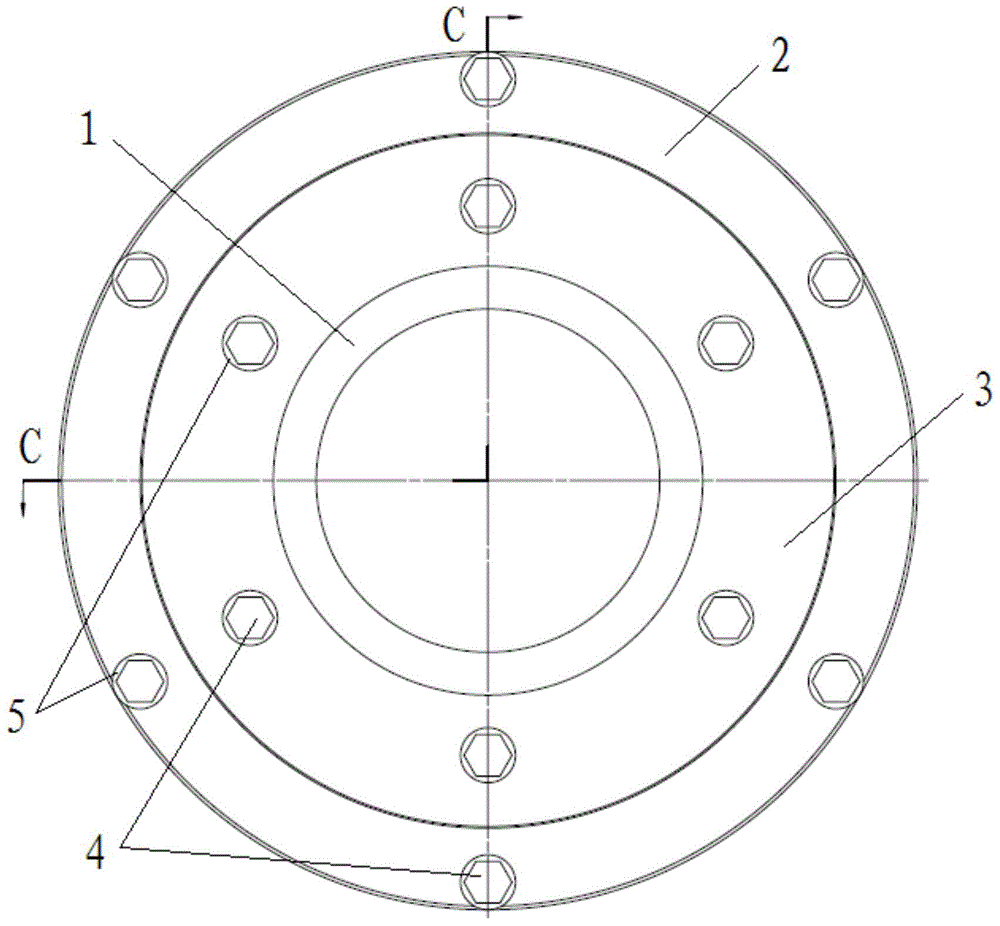 Clamp for finish-turning inner and outer circles of open circular ring work piece and finish-turning method by the use of clamp