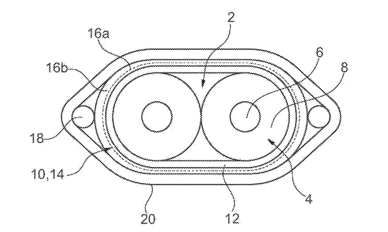 Data cable for high-speed data transmissions