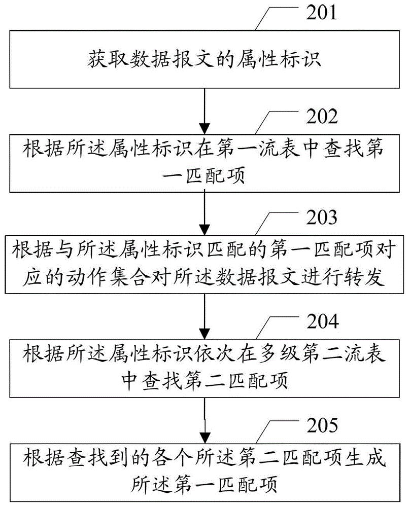 Data message forwarding method and device