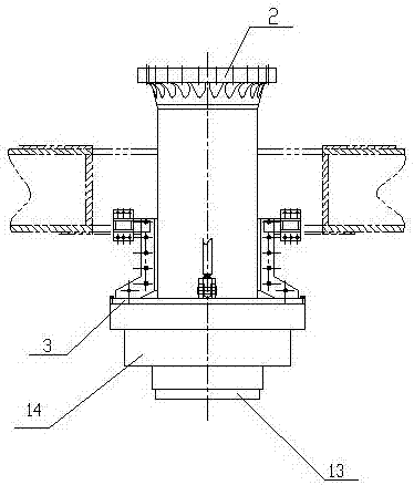 Quick mounting and dismounting device for drill rod