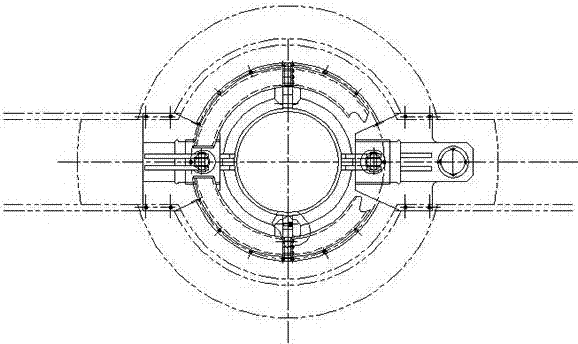 Quick mounting and dismounting device for drill rod