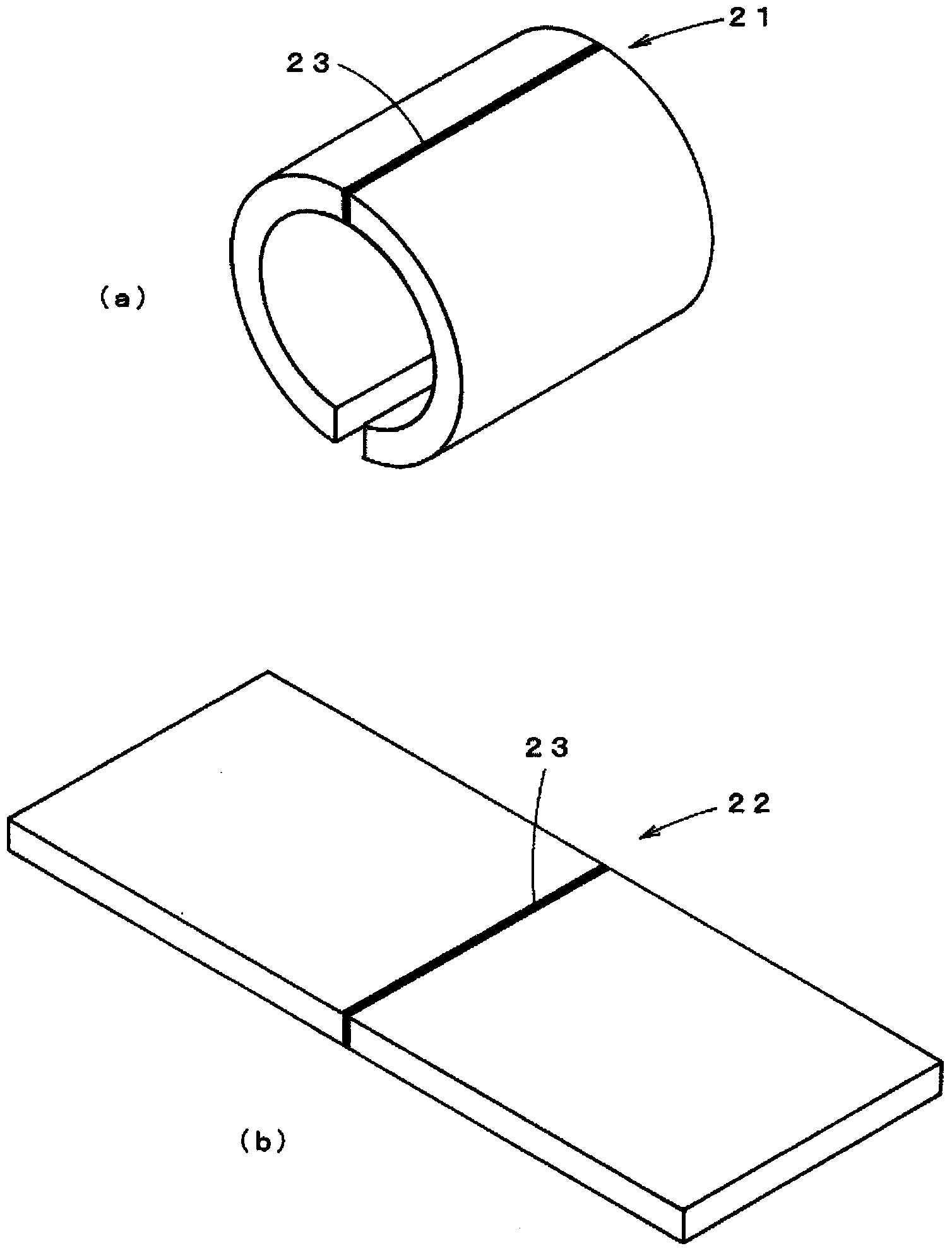 Hollow stabilizer, and steel pipe for hollow stabilizers and method for production thereof