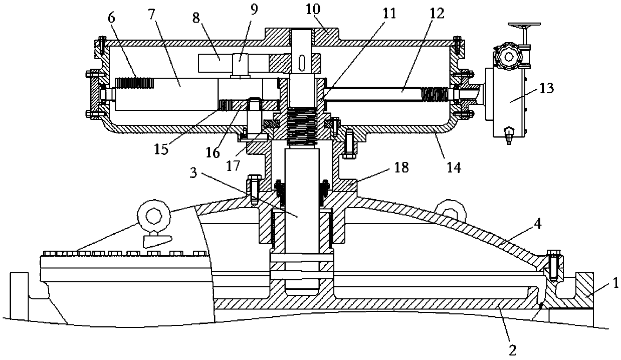 A tapered plug valve