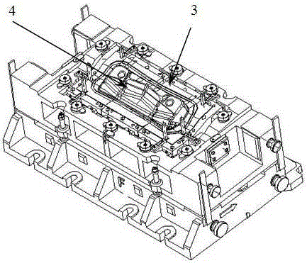 Stamping method for multi-station high-efficiency and high-precision automotive panels