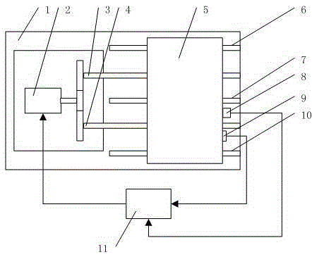 Servo motor driven large displacement vibration device and method