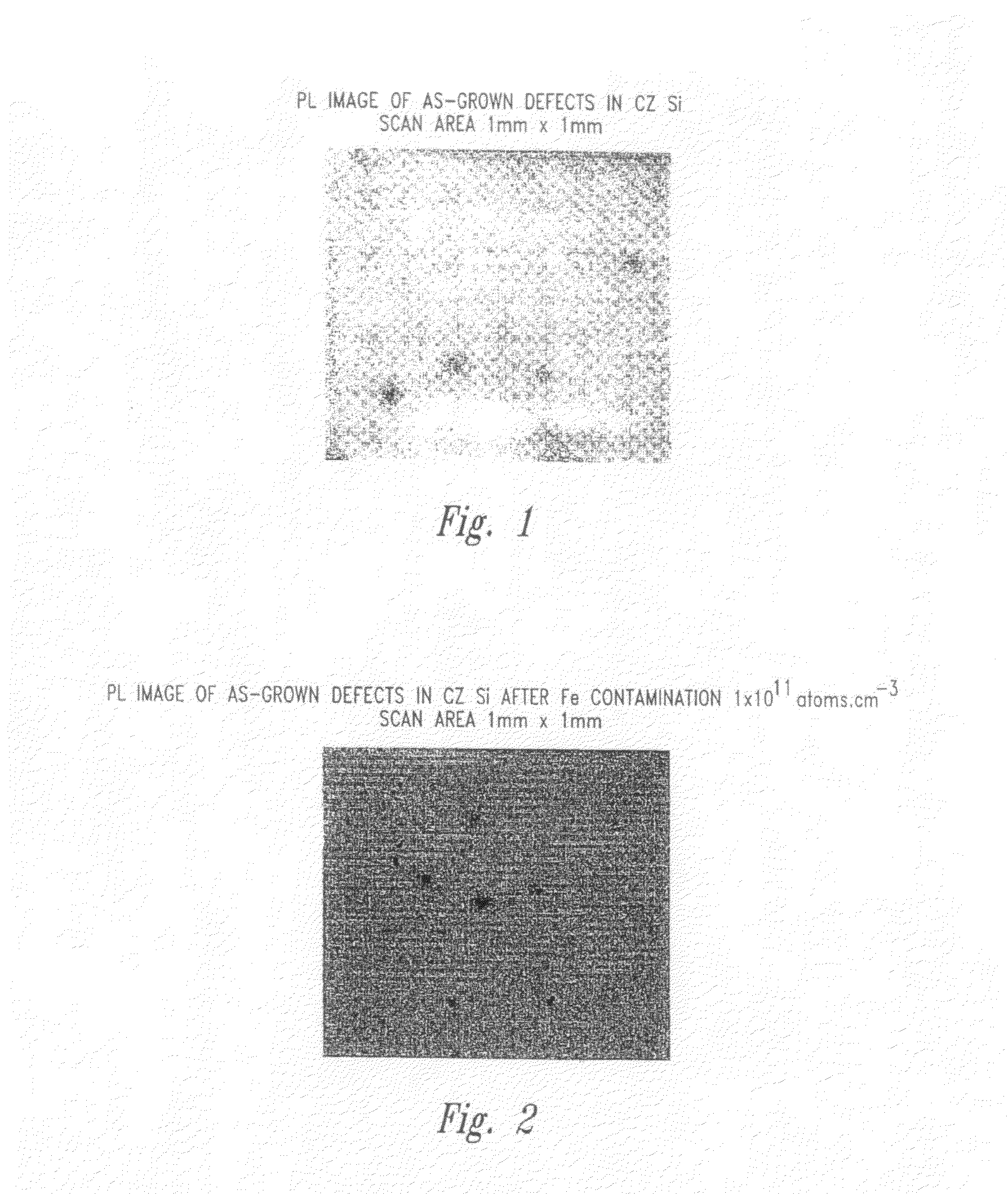 Micro defects in semi-conductors