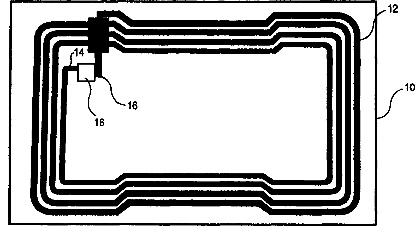 Contactless chip card with antenna support and chip support made from fibrous material