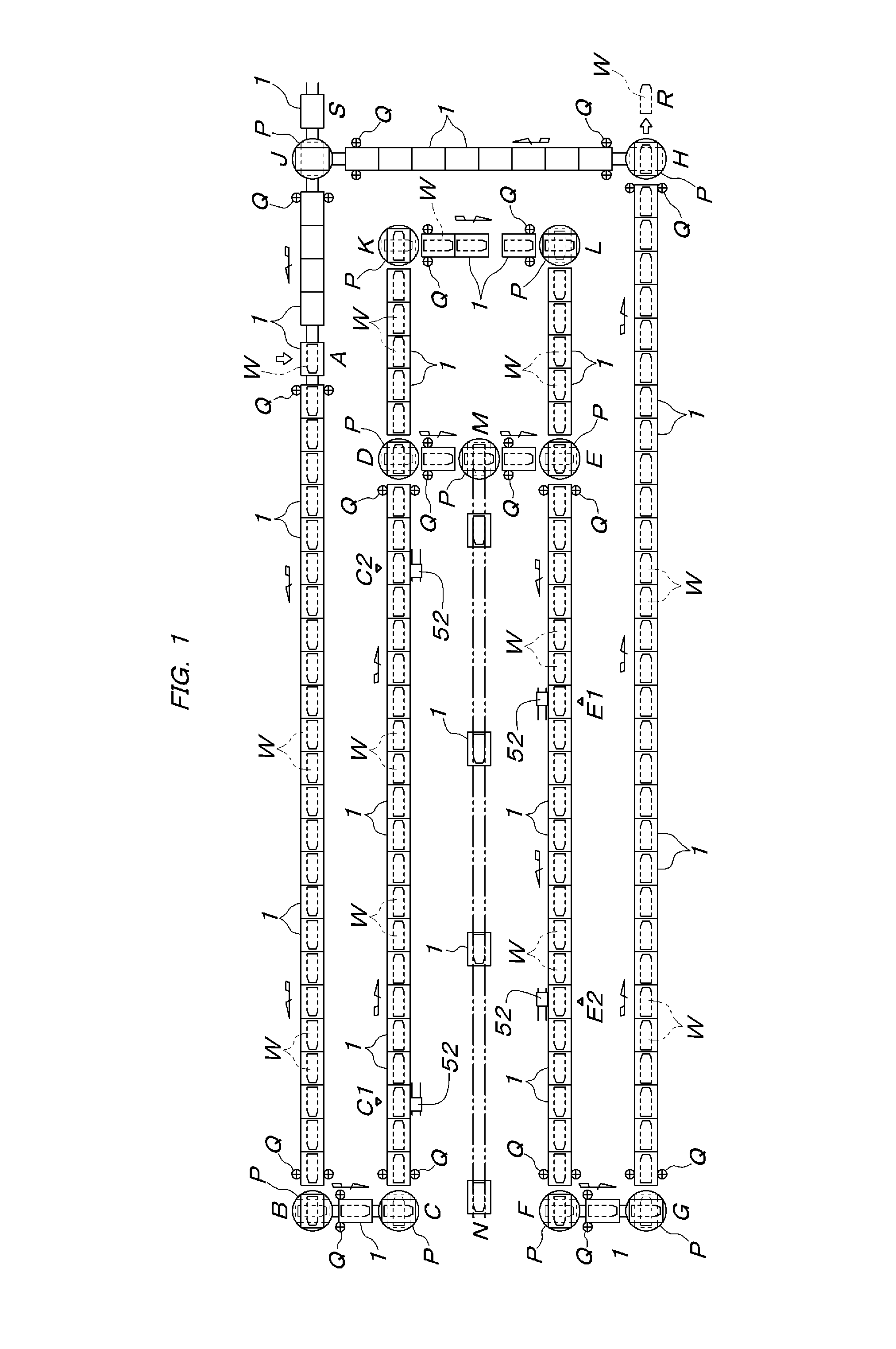 Trolley-type conveyance device