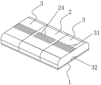 Pillow and inner support shock absorption structure thereof